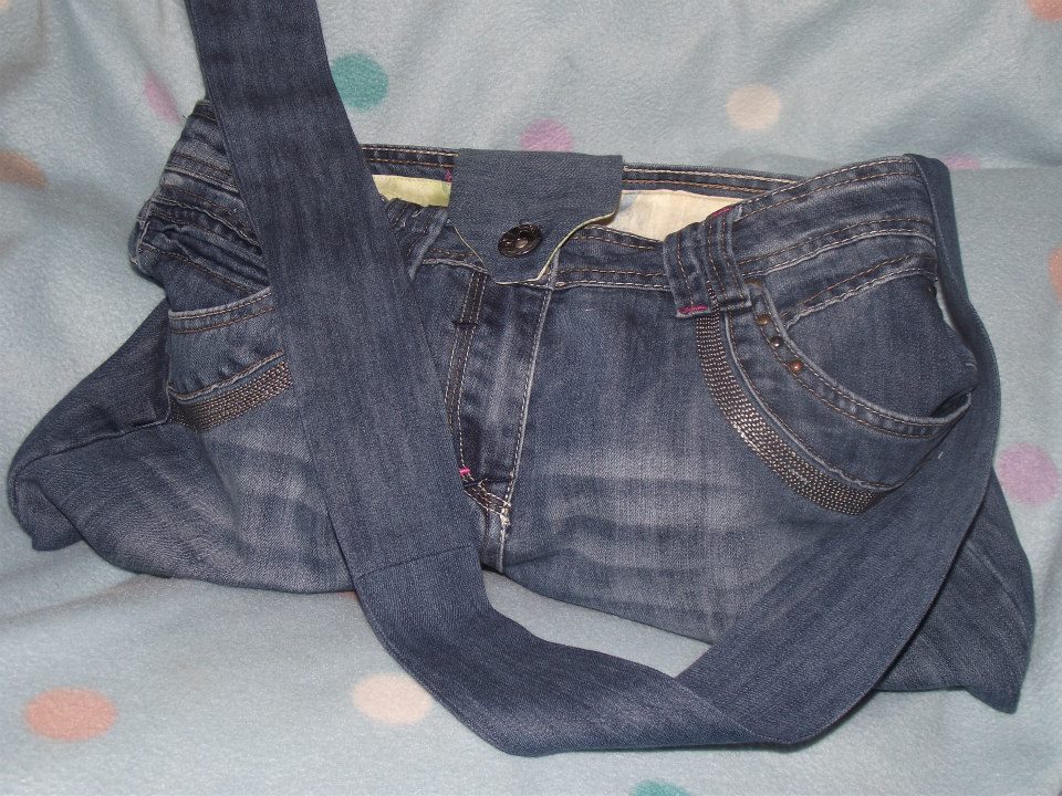 denim handbag